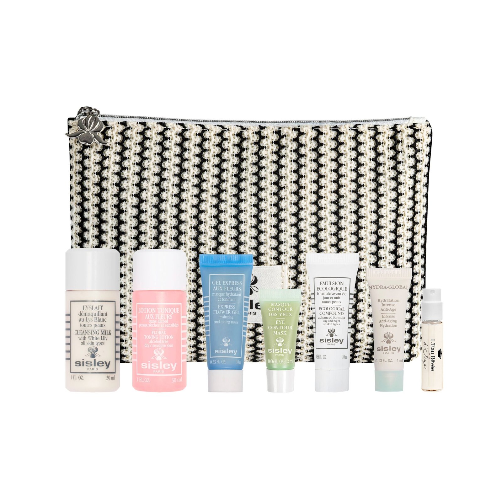 7-Piece Striped Pouch Set