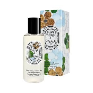 Lemongrass & Geranium Summer Body Spray with essential oils (Limited Edition)